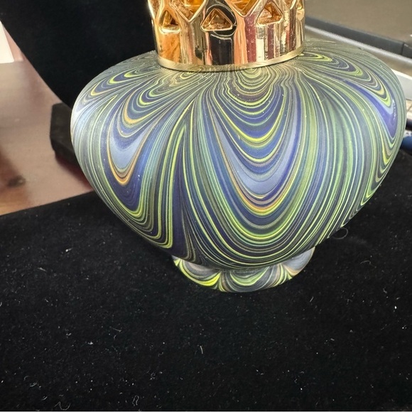 La Tee Da home fragrance lamp large glass tapered lattice crown grey multi - Picture 13 of 14